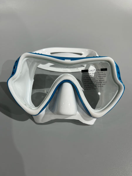 Professional Silicone Scuba Diving Mask - Anti-Fog, UV Protection, Waterproof for Adults 306Blue-white / CHINA
