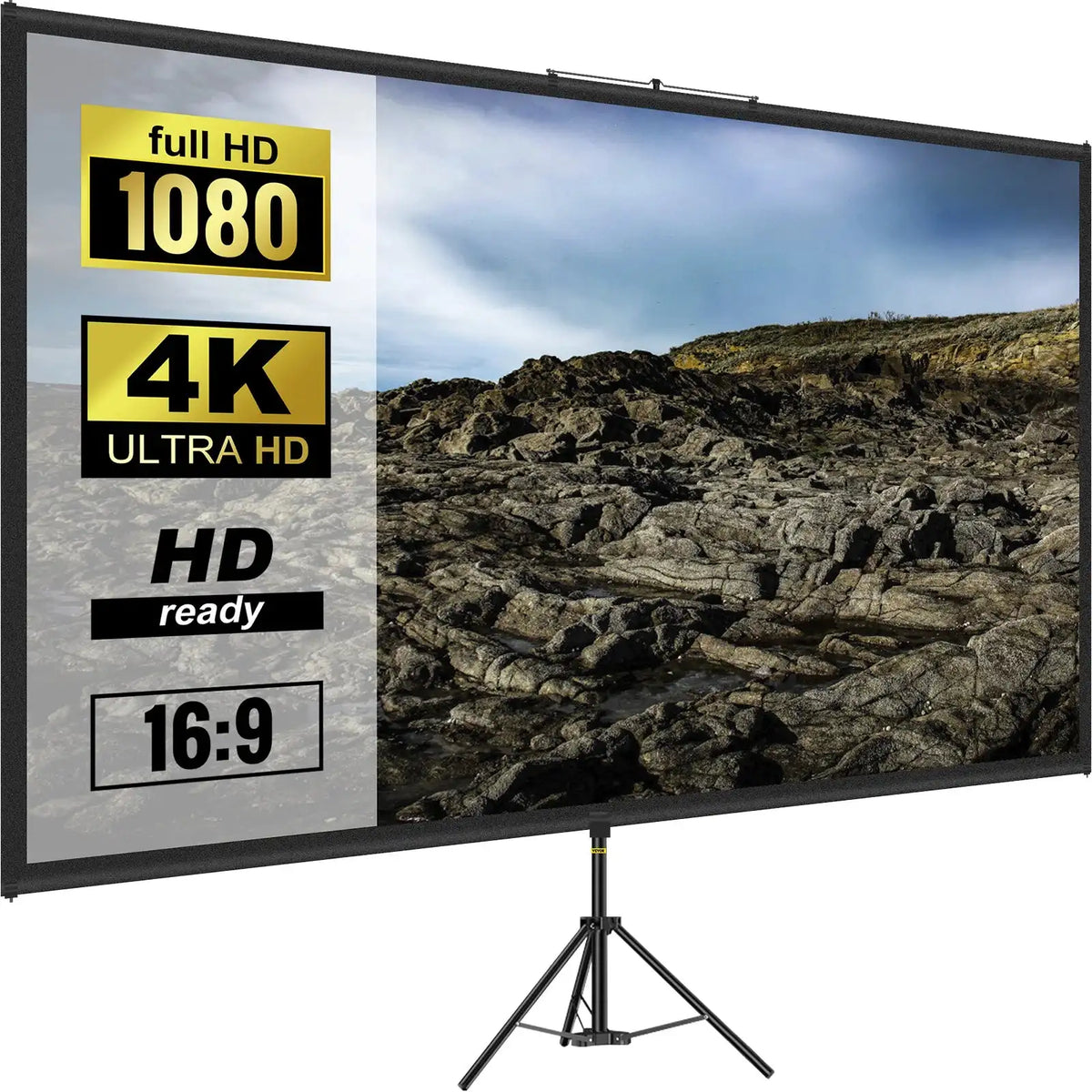 100 Inch Tripod Projector Screen 16x9 4K HD 100 inch / france