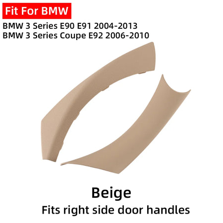 LHD RHD Easy Installation Black Beige Left Right Inner Door Handle Cover For BMW 3 Series E90 E91 E92 2004-2013 by InterCyprus Trading Ltd