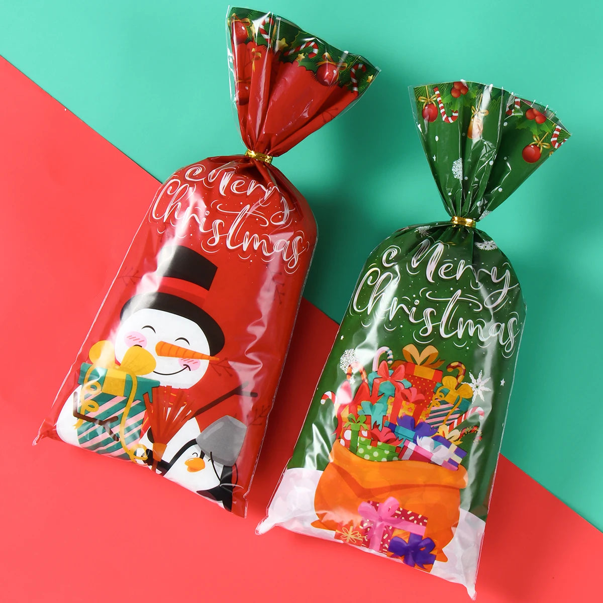 Christmas Candy Gift Bags - Santa Decoration - Huiran