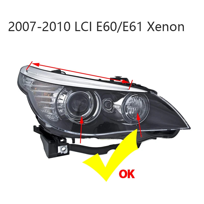 LED-enkeli silmät DRL-paketti 6000K BMW 5-sarja E60 E61 LCI