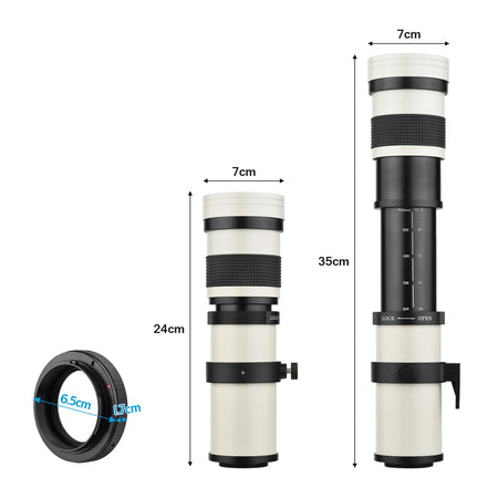 Camera MF Super Telephoto Zoom Lens 420-800mm &ndash; Long Reach