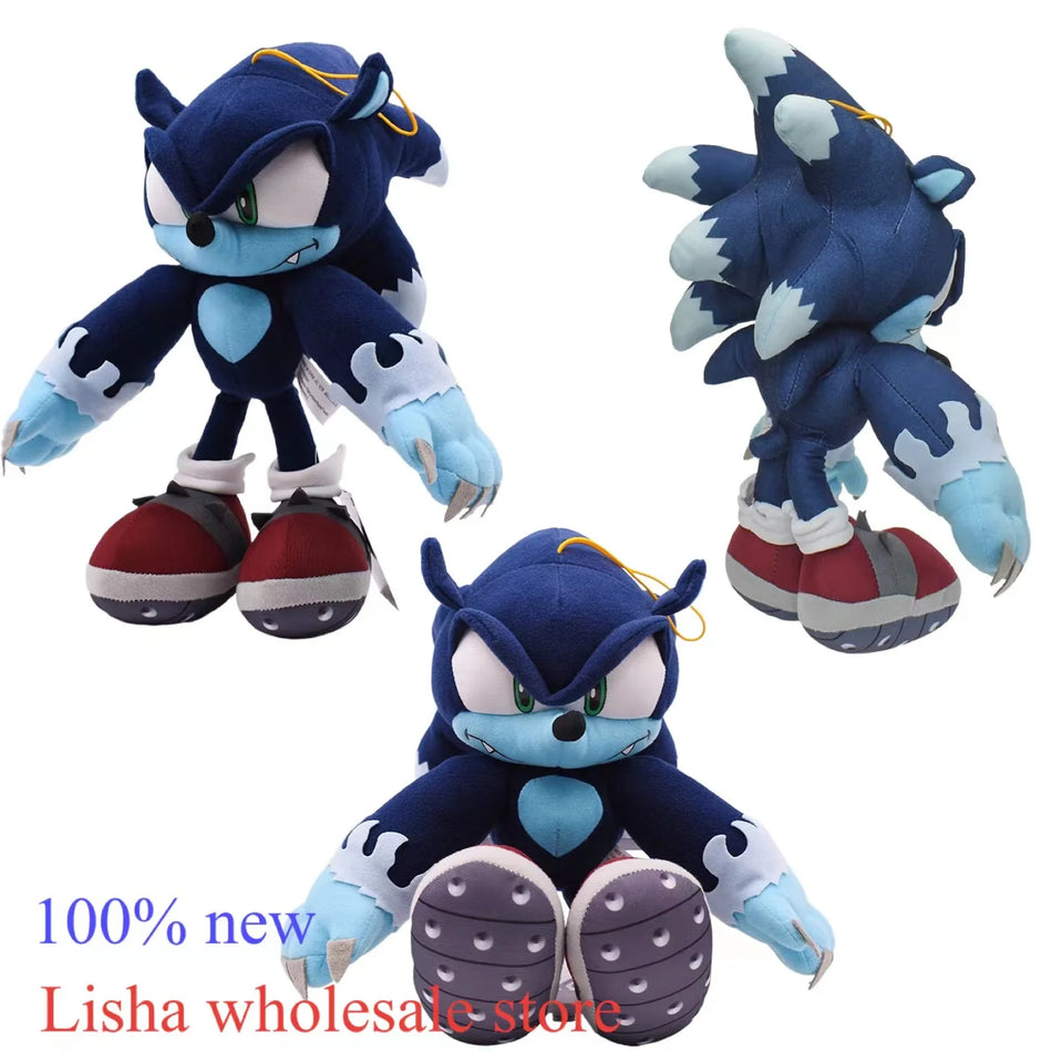 Sonic 30cm plush  Deep Blue Supersonic Mouse Plush Doll Royal Blue Mouse Tarsnak Hedgehog Toy Sonic 30cm   plush