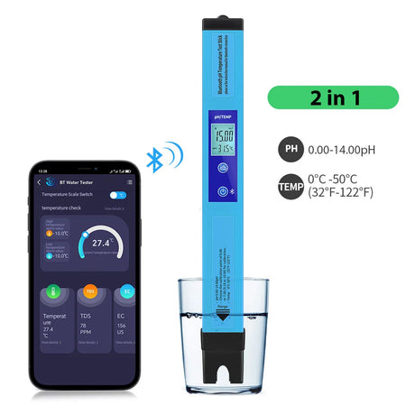 2/5 In 1 Bluetooth PH Meter TDS EC Salinity SG &ndash; Backlit 2 in 1
