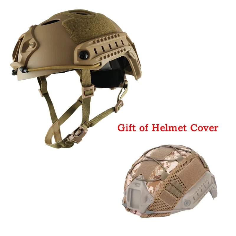 FAST Tactical Riot Helmet &ndash; Thickened ABS Protective Shell Orange round hole