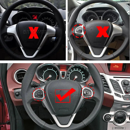 1Pair Steering Wheel Button Volume Cruise Control Switch with Backlight For Ford Fiesta MK7 MK8 ST Ecosport 2013 2014 by InterCyprus Trading Ltd