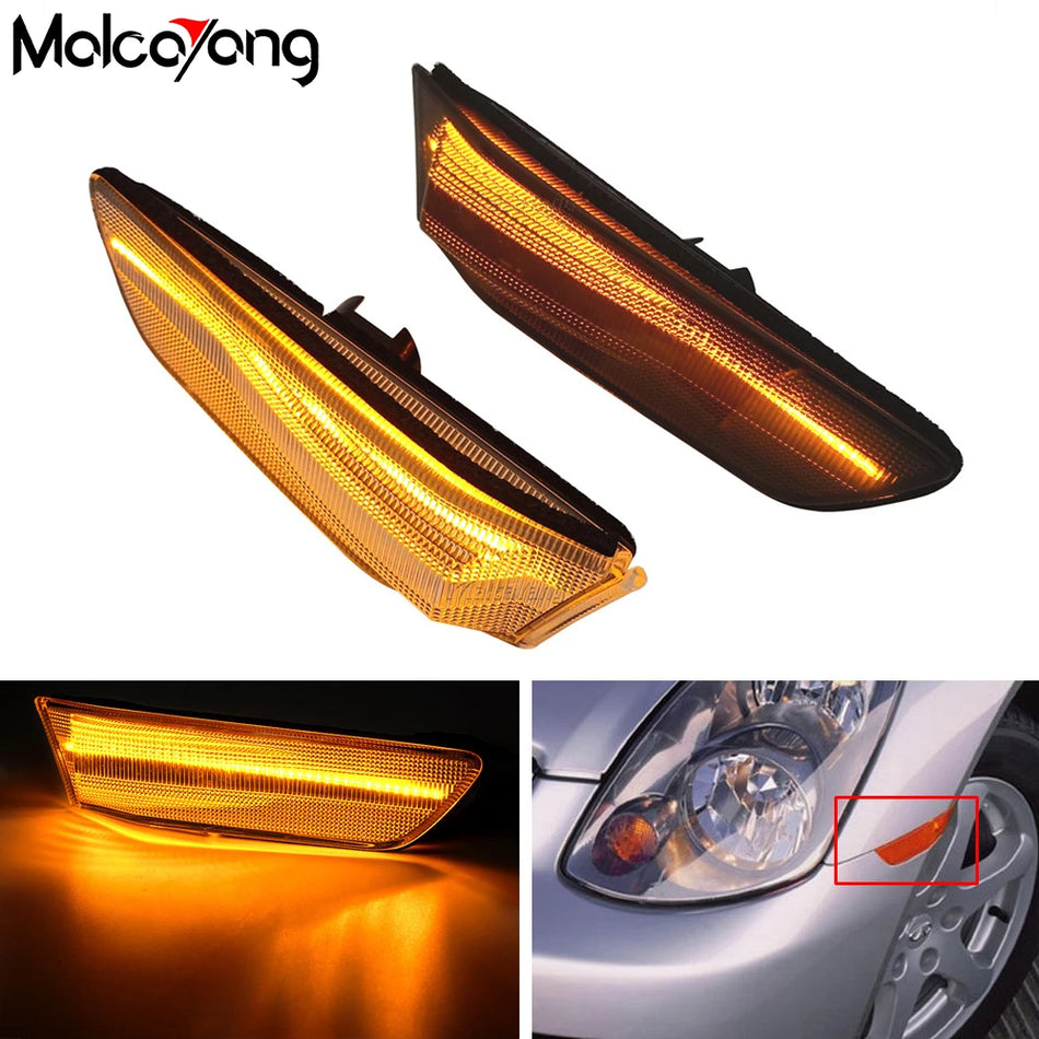 LED Sequential Side Marker Light for Nissan Skyline 350GT Infiniti G35 2D Coupe