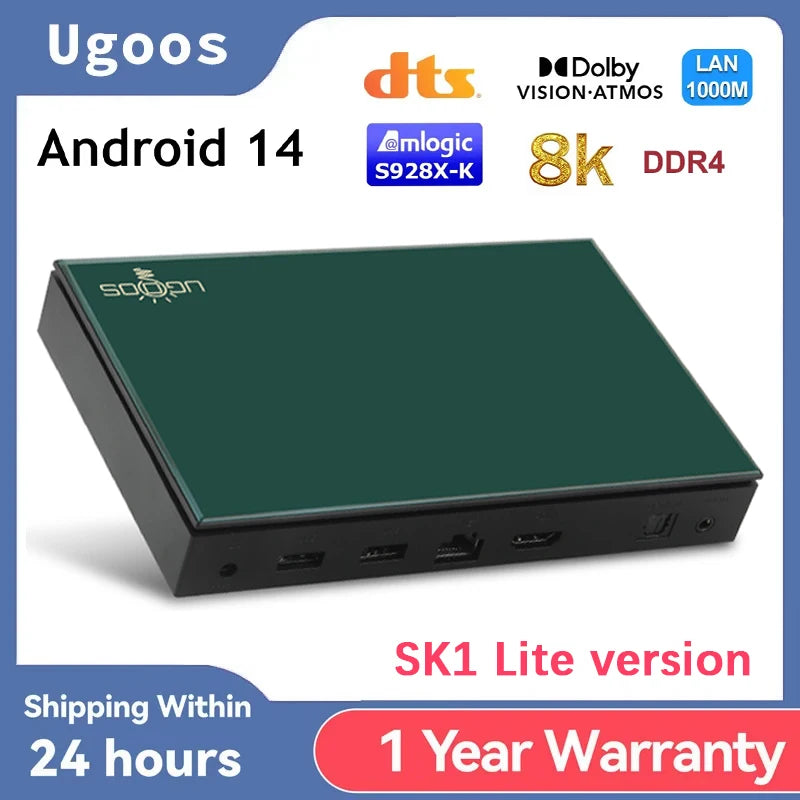 Android 14 Smart TV Box With 4GB 64GB Storage And WiFi 6