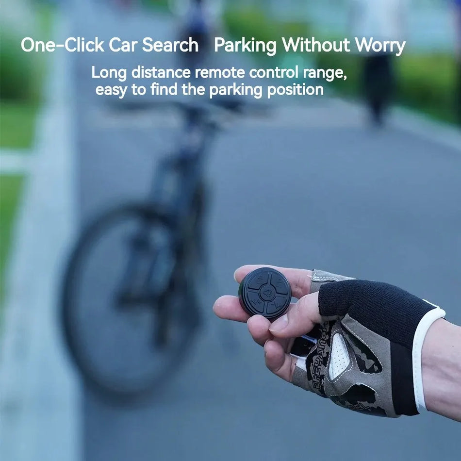 ENLEE XKDLB Fietsbel 120dB USB Oplaadbare Alarm met Afstandsbediening, ABS+PC