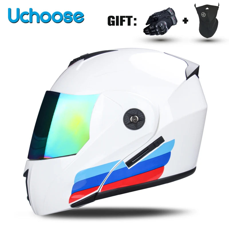 Uchoose Double Lens Modular Flip Helmet &ndash; DOT Certified