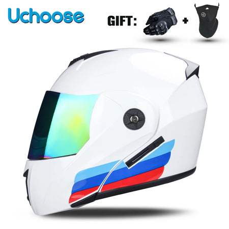 Uchoose Double Lens Modular Flip Helmet &ndash; DOT Certified