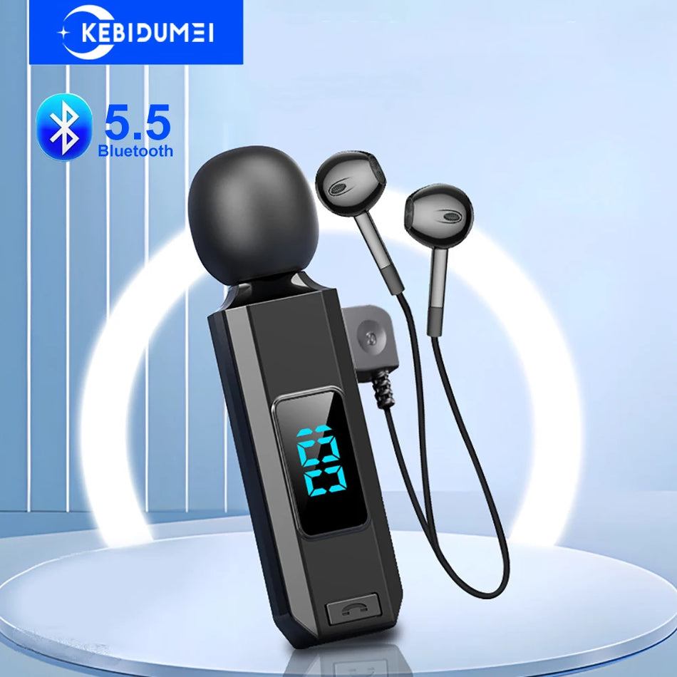 Bluetooth 5.5 Headphones With Collar Mic &ndash; 30h Battery Life