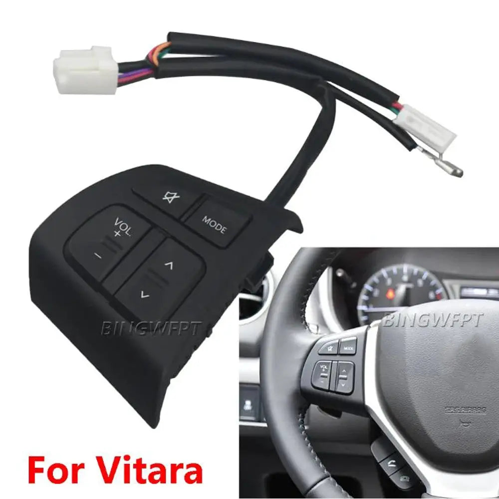 Steering Wheel Switch Volume Sound Control Button With Backlight For Suzuki Vitara 2016 2017 2018 Manual Transmission by InterCyprus Trading Ltd