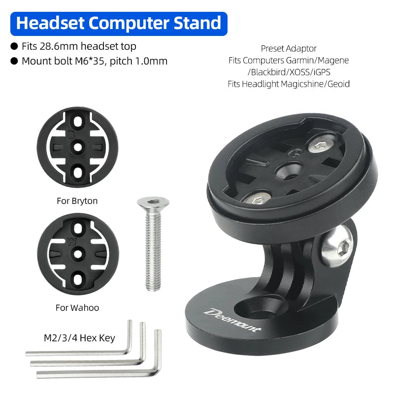 DEEMOUNT Bicycle Mount Stem Cap Stand &ndash; Durable Aluminum Alloy Construction 28.6mm Cap Stand Kit / CHINA