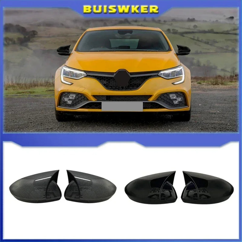 Side Mirror Cover Glossy Black for Renault Megane 4 MK4 2016-2020