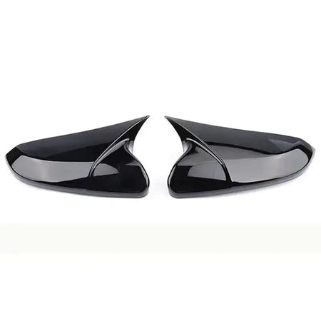 Honda Civic Exterior Mirror Cap Set Carbon Fiber Style Black Bright black