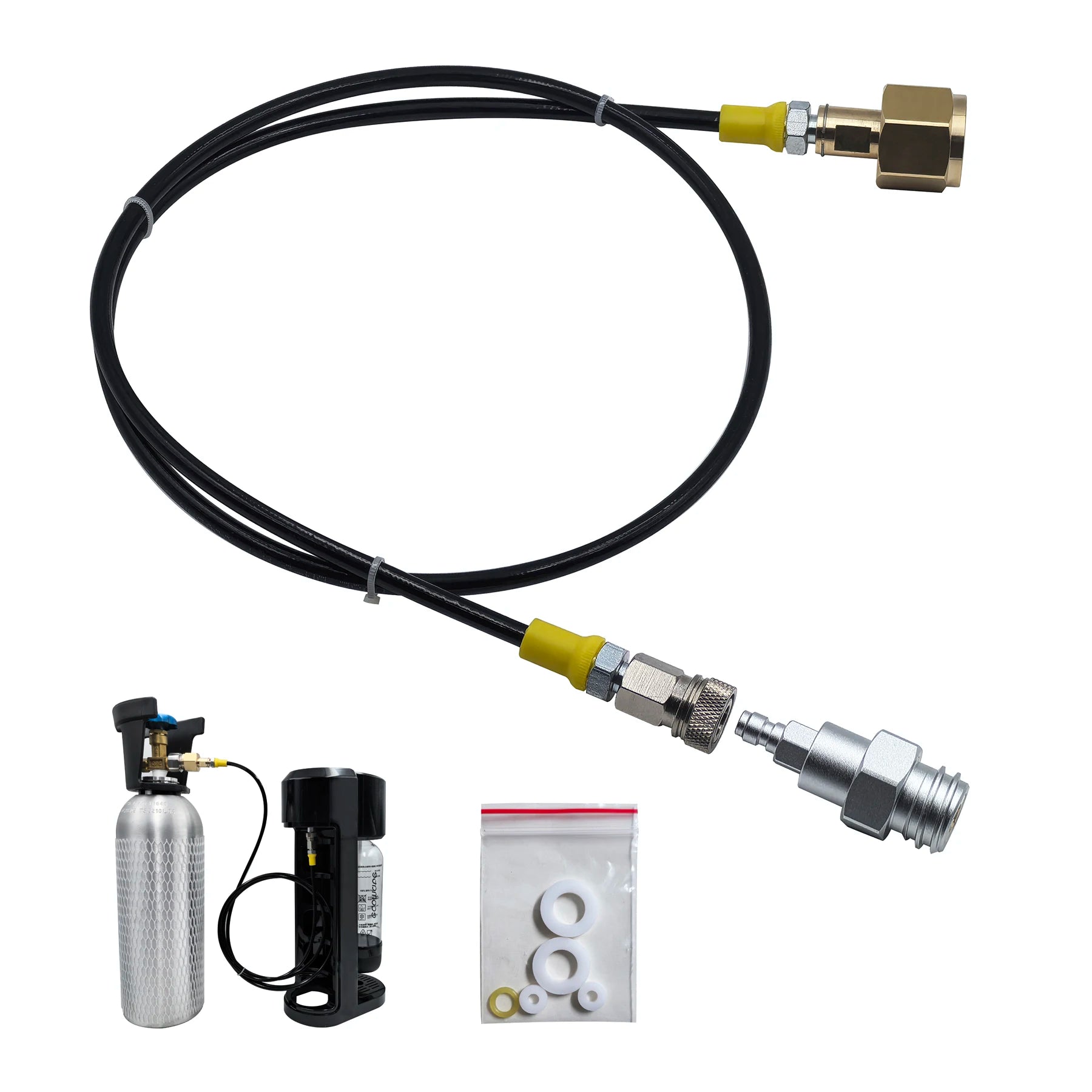 Soda Maker External CO2 Tank Adapter Kit &ndash; Quick Disconnect