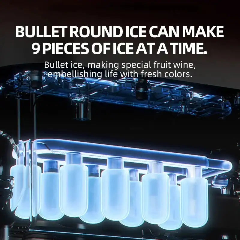 Small 220V Portable Ice Maker With Touch Screen Home Office