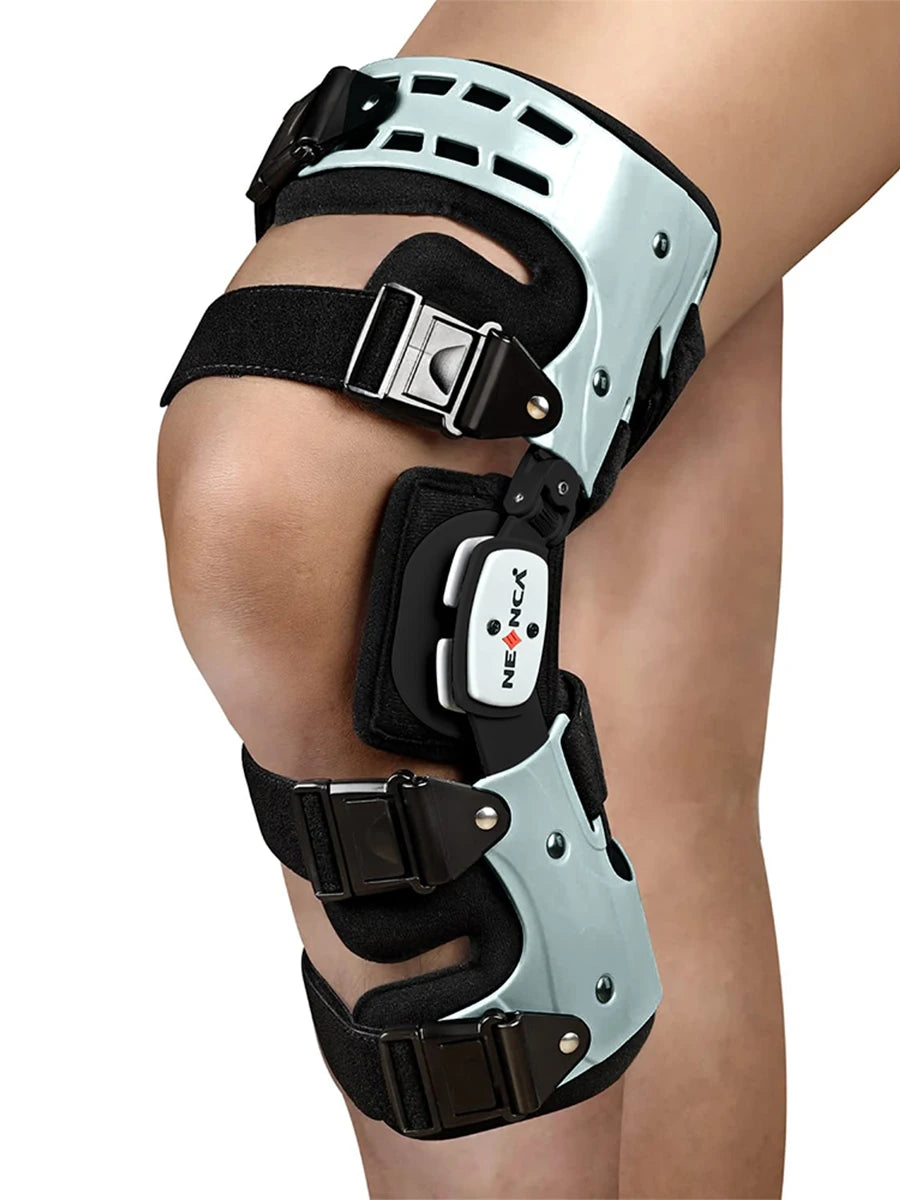 NEENCA Unloader ROM Knee Brace &ndash; Hinged Stabilizer Plus Left Leg
