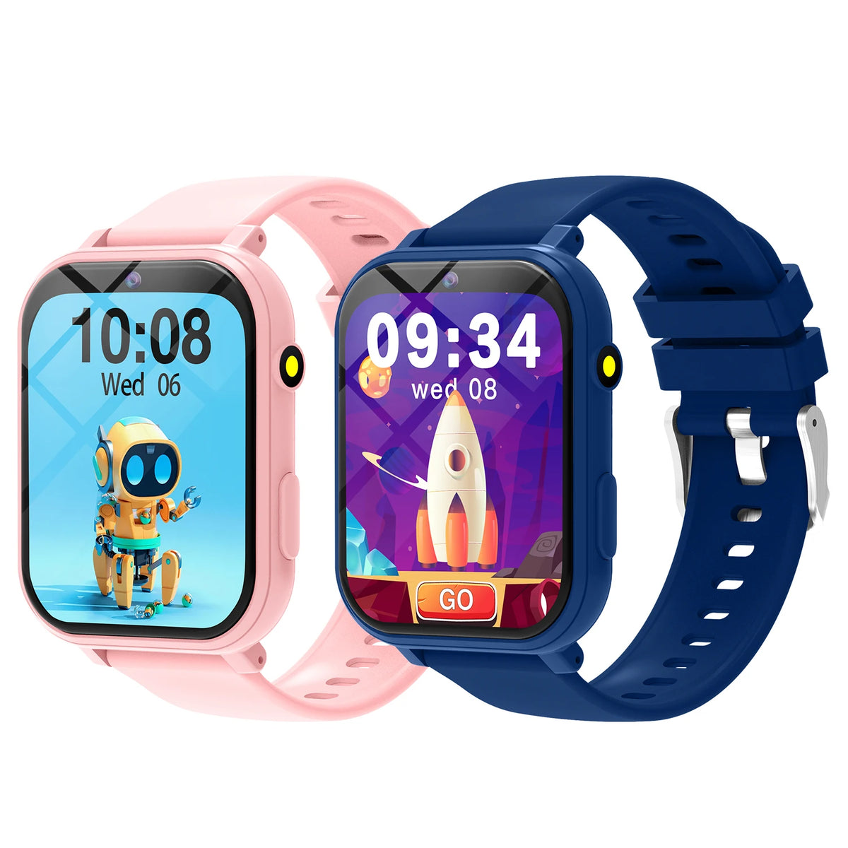 Kids Games Smart Watch &ndash; 18 Built In Games With Camera pink blue