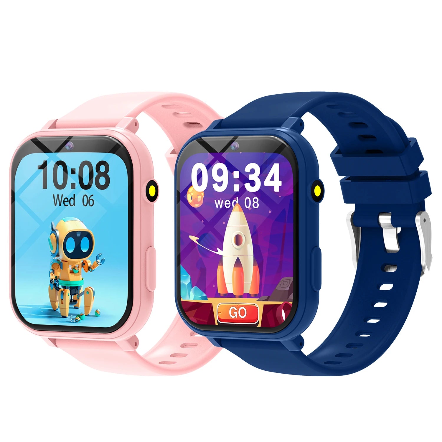 Kids Games Smart Watch &ndash; 18 Built In Games With Camera pink blue