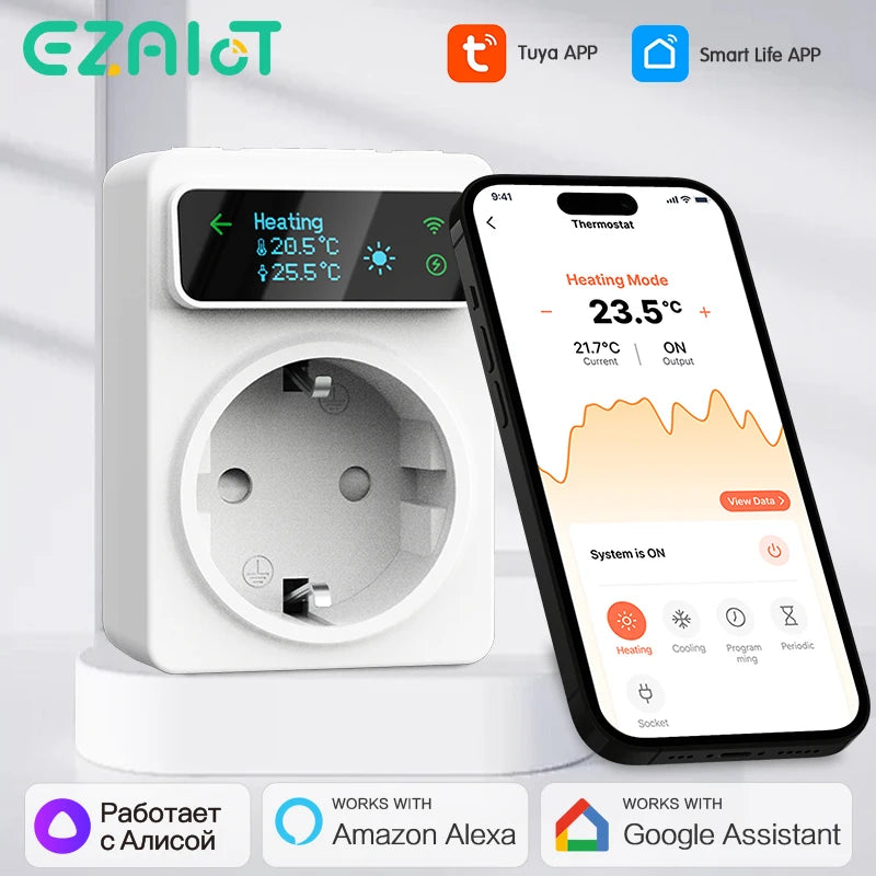 Tuya Smart Home WiFi Thermostat &ndash; Alexa And Google Home