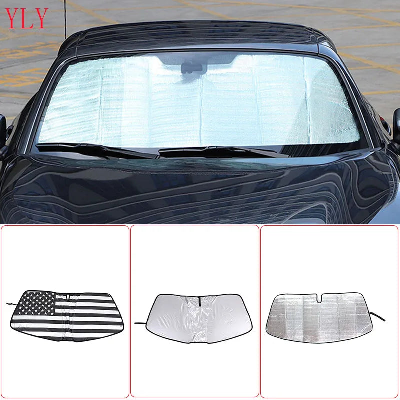 Mazda MX-5 ND 2016-2025 Tuulilasin Aurinkosuojus Alumiinifoliosta, Heijastaa Auringonvaloa, Pitää Sisätilat Viileämpinä