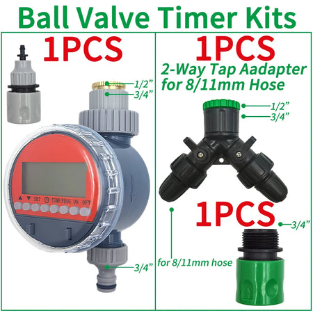 Oasis Garden Automatic Watering System &ndash; Solar Powered Ball Valve TImer-15