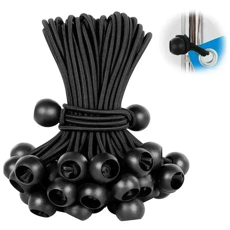 10pcs Elastic Bungee Ball Tarp Ties for Camping and Outdoor Use