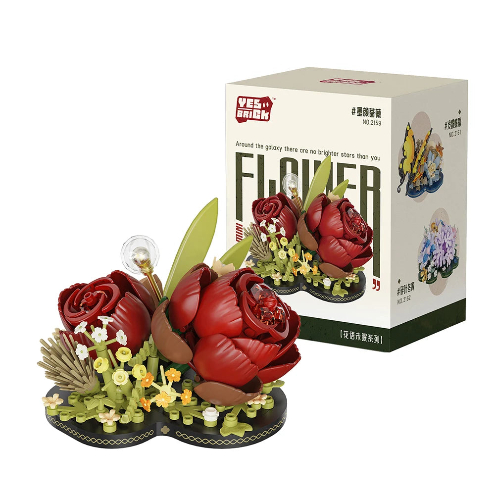 Buidling Blocks Flowers Potted Model &ndash; Creative Home Decor 2159 352pcs