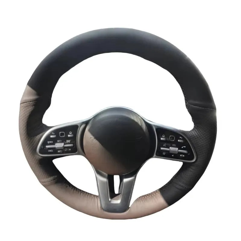 Capa de volante em pele para Audi A1 A3 A4 A5 A6 Q3 TT 8P B6 B7 B8