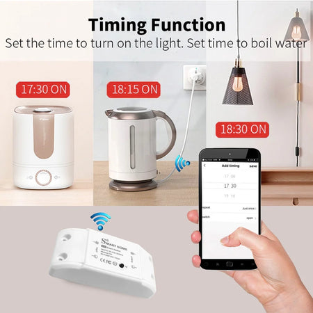 SCRIOR Smart Home Wireless Remote Switch for LED Lights - Compatible with Alexa &amp; Google Home