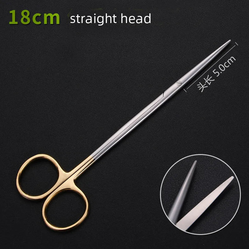 Dental Ophthalmic Blunt Scissors - Versatile Nasal Tool LIGHT BLUE