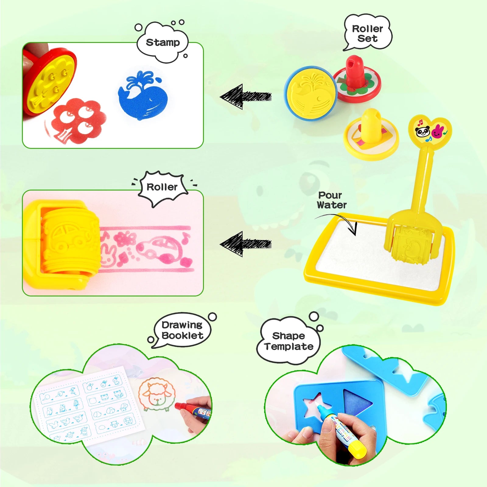 Kids Magic Water Drawing Mat &ndash; Reusable Doodle Board for Creative Play