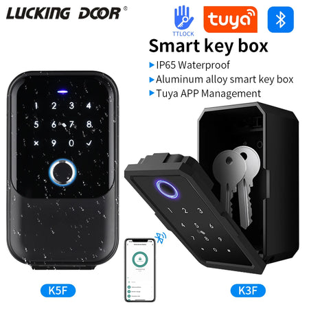 K3F/K5F Waterproof Key Safe Box - Smart Fingerprint Access