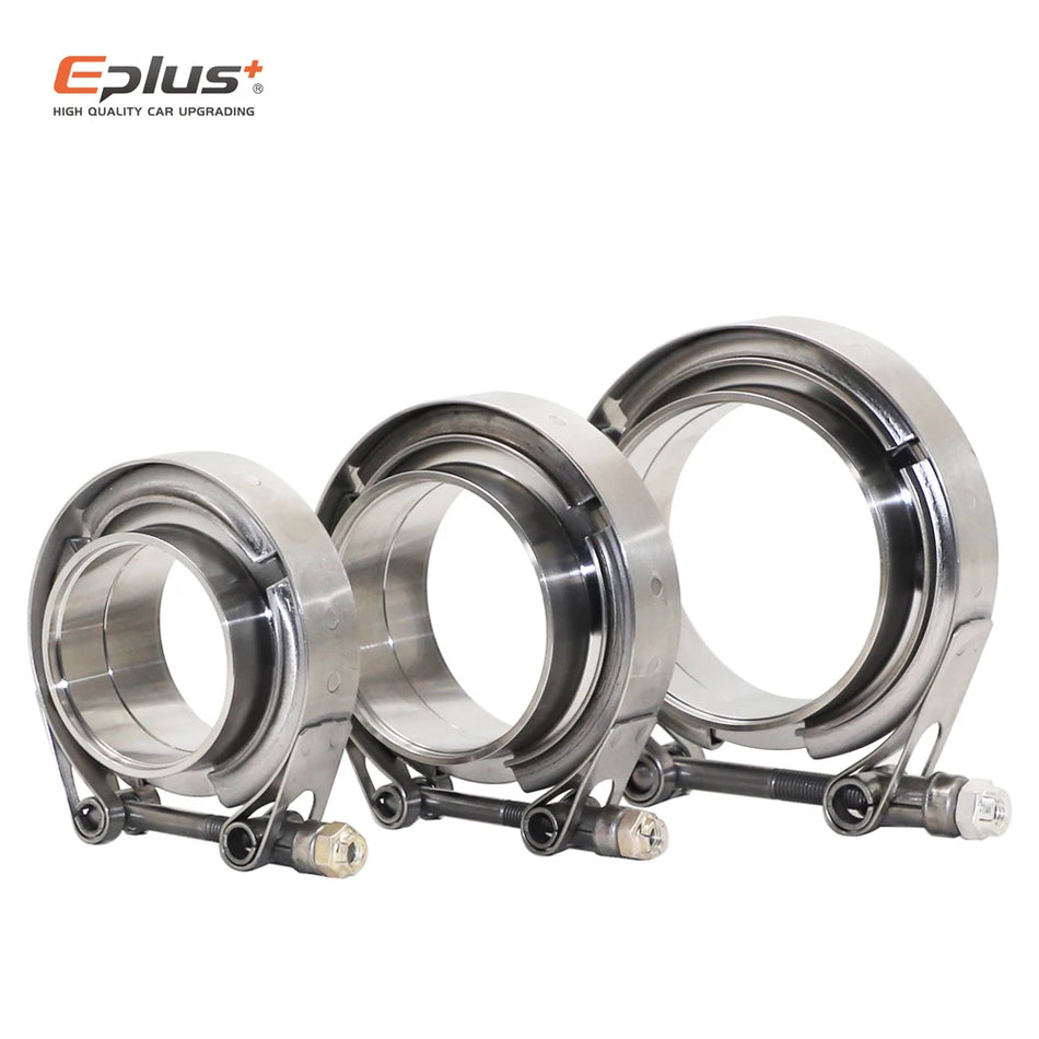 304 Stainless Steel V-Band Clamp Kit for Car Turbo Exhaust Pipe Connector