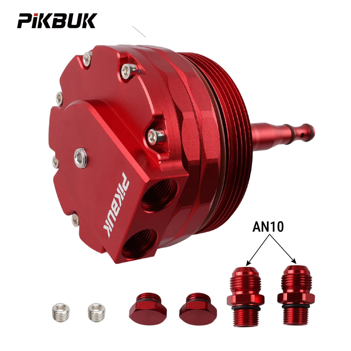 Aluminum Oil Cooler Cap With AN10 Fittings For BMW E46 E39 E60 X3 X5 by InterCyprus Trading Ltd