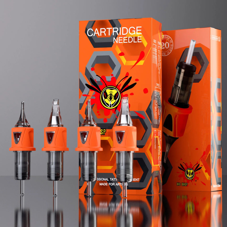 BIGWASP 20PCS Tattoo Cartridge Needles RL RS M1 RM &ndash; Sterile 1211RS
