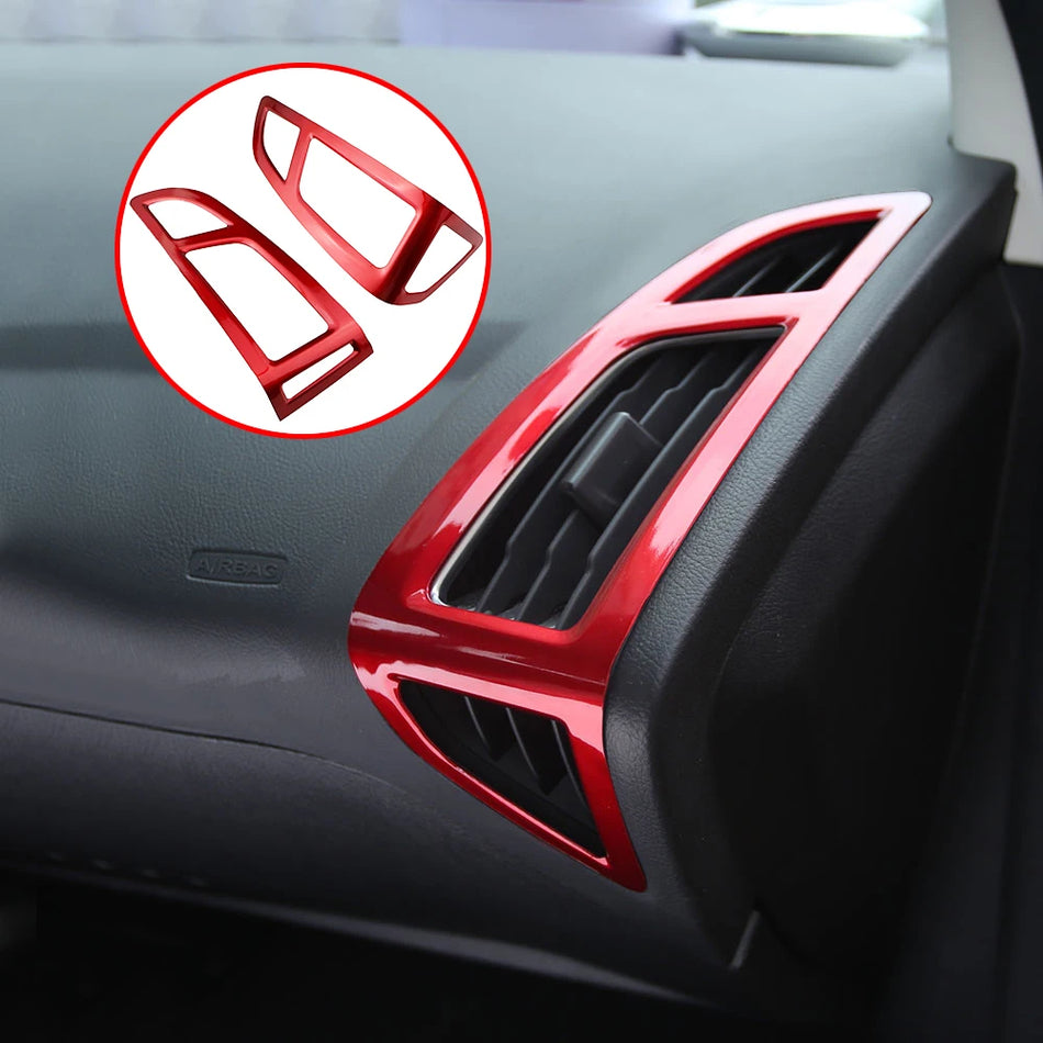 Copertura pannello per Ford Focus 3 MK3, uscita ventola in ABS, trim interno in cromo 2015-2018, guida a sinistra