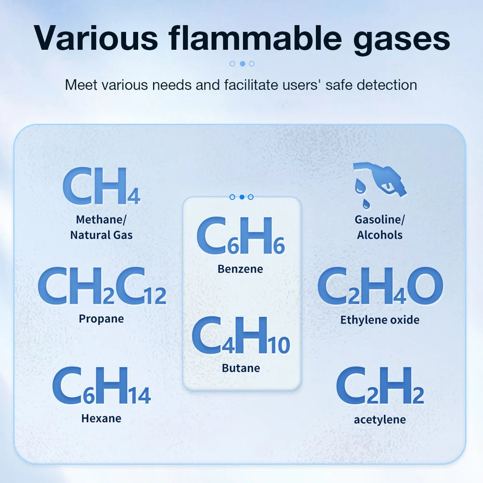 QTX-1 Portable Combustible Gas Leak Detector &ndash; LCD Display