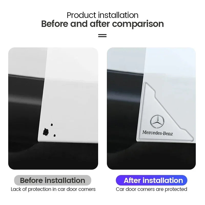 2Pcs Transparent Car Door Corner Protection Sticker &ndash; Durable PVC Material
