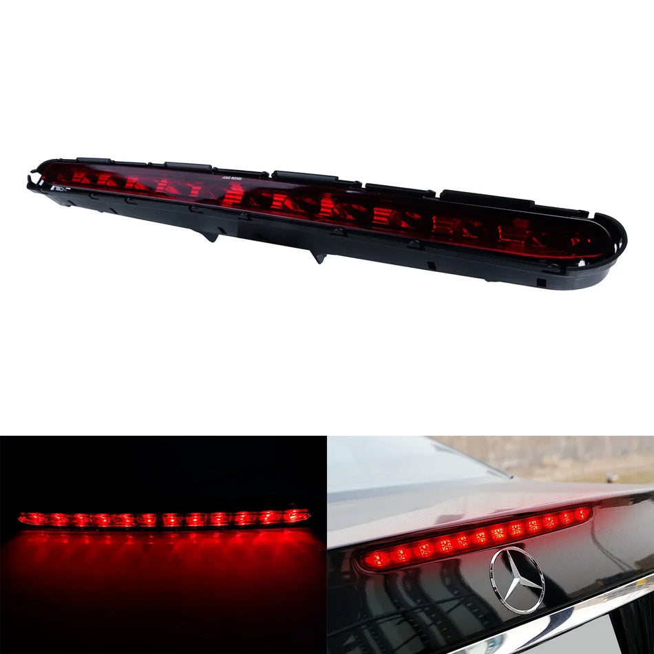 LED Rear Third Brake Light High-Visibility Replacement for Mercedes-Benz E Class W211 Red Lens