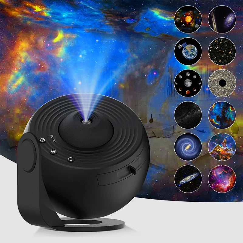 AUSYLE 360&deg; Starry Sky Galaxy Projector for Kids - Night Light Planetarium Lamp 13  in 1 Projector