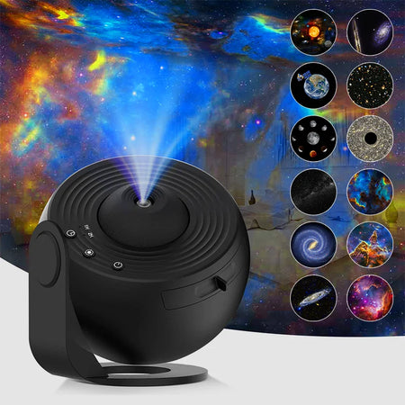 AUSYLE 360&deg; Starry Sky Galaxy Projector for Kids - Night Light Planetarium Lamp 13  in 1 Projector