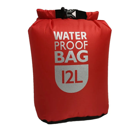 Waterproof Dry Sack Bag for Outdoor Adventures - 6L &amp; 12L Options Red12L / CN (Origin)