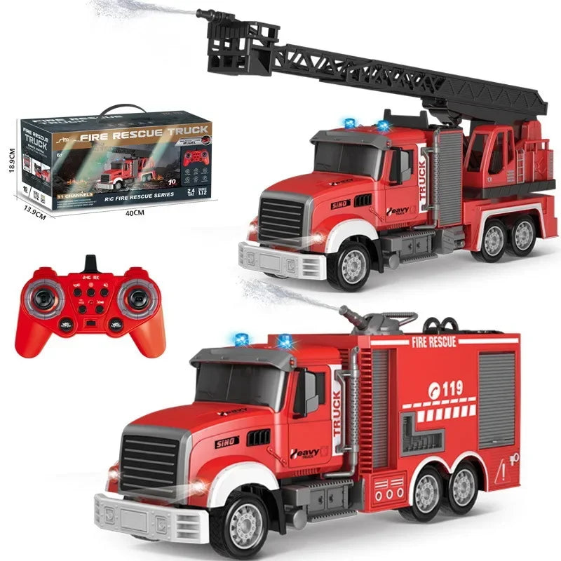Rc Fire Engine Car &ndash; 2.4G Remote Control with Sound and Lights