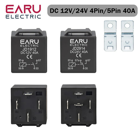 4 5 Pin 40A Waterproof Car Relay &ndash; Exceptional Reliability for Automotive Use 4PIN 40A / DC12V