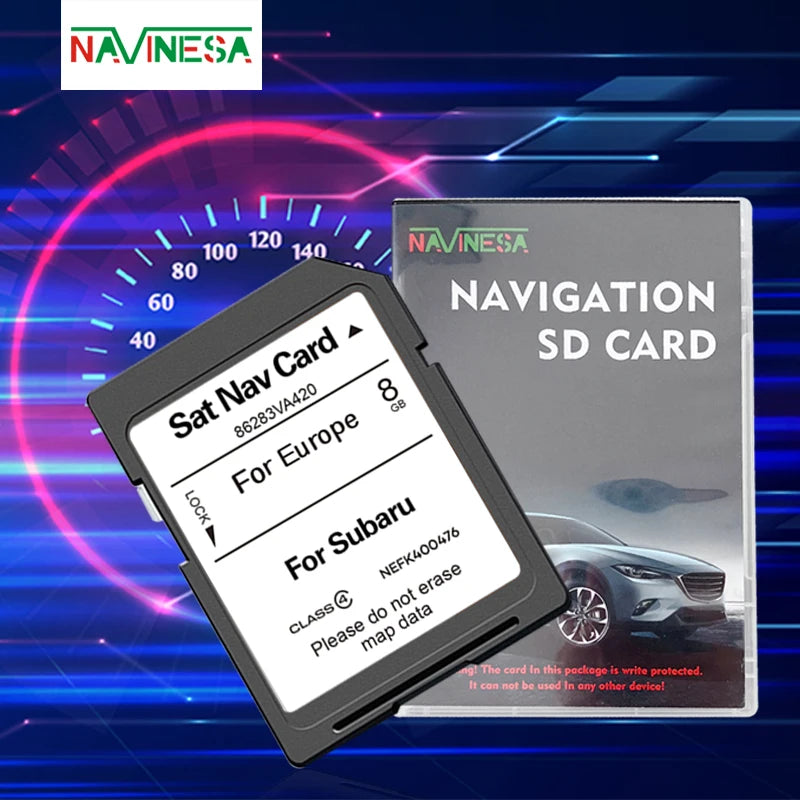 Subaru 86283VA420 Navigation Sat Nav &ndash; Europe Russia Maps 8GB-for Subaru VA420