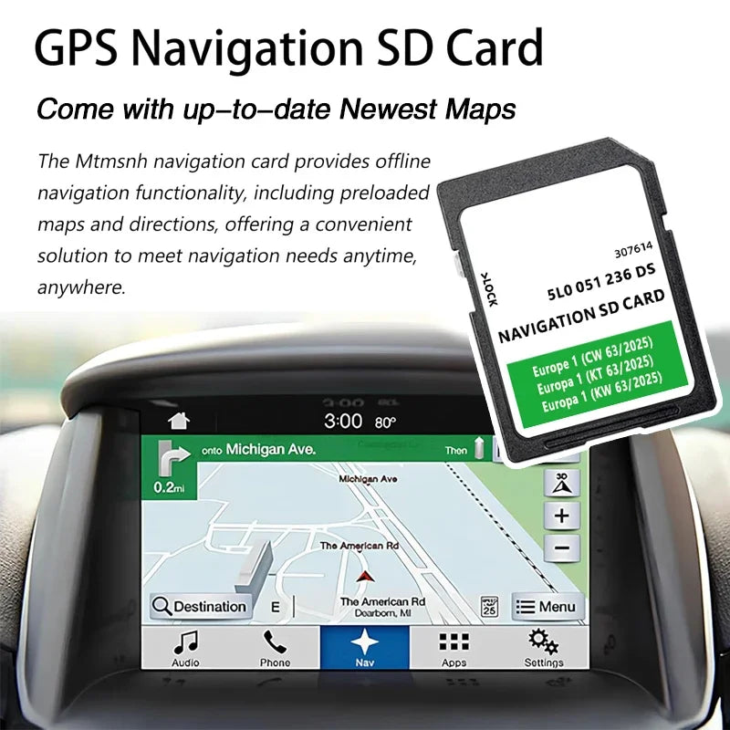 Skoda Amundsen 2 SD Card 32GB Europe UK &ndash; Europe Maps 2025