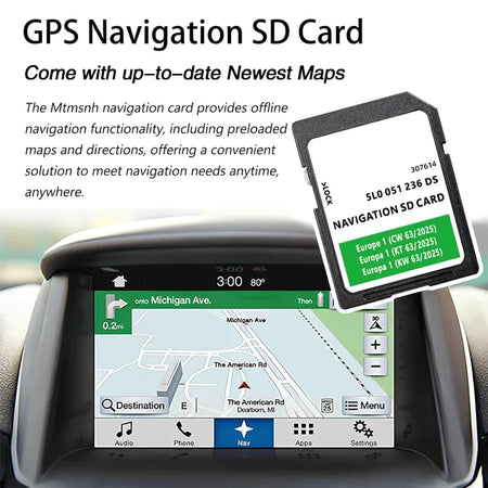 Skoda Amundsen 2 SD Card 32GB Europe UK &ndash; Europe Maps 2025
